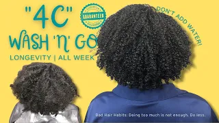 4C Tight Curl Wash + Go. Don't add water! - Guaranteed Longevity!