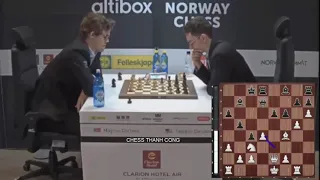 ATTACKING POWERFUL!! Magnus Carlsen vs Fabiano Caruana ||  Norway Chess Blitz 2017