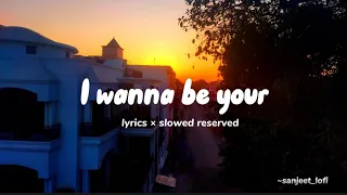 I wanna be your / Lyrics / slowed reserved