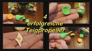 4 erfolgreiche Teigpropeller für den Forellensee