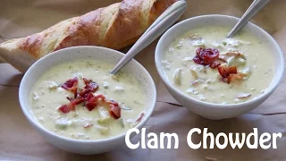 Easy New England Clam Chowder Recipe | The Frugal Chef