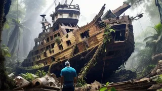 Man Finds a Ship in the Jungle, but When He Looks Closer...