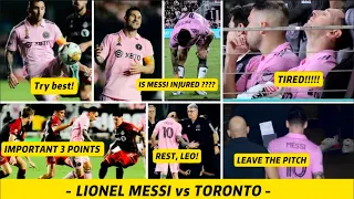 Lionel Messi’s performance in 37 minutes vs Toronto | Leaving the pitch with injury