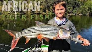 Big Hard Fighting Tiger Fish Caught While Trolling!!!