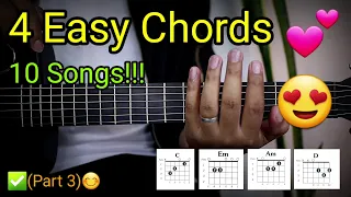 4 Easy Chords, 10 Songs!!!😍