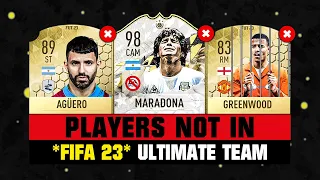 FIFA 23 | PLAYERS NOT IN FIFA 23! 💀😲 ft. Maradona, Aguero, Greenwood…