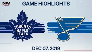 NHL Highlights | Maple Leafs vs Blues – Dec. 7, 2019