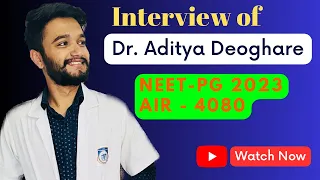 AIR - 4080 shares his NEET PG Preparation strategy | Dr. Aditya Deoghare | The Shivam Raut Podcast