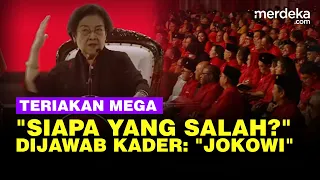 Mega Teriak Singgung MK Hingga Tanya Siapa Salah, Dijawab Kader PDIP "Jokowi"