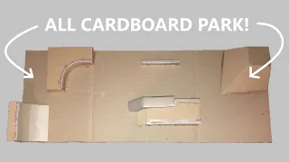 Making a fingerboard skate park (almost) completely out of cardboard