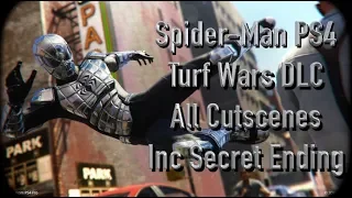 Spider-Man Ps4 Turf Wars DLC All Cutscenes Movie Inc SECRET ENDING