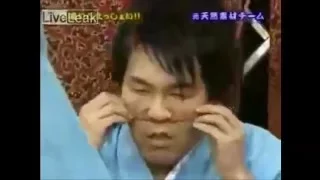 Funny Japanese Game Show  Hilarious Japanese Marshmallow Eating Contest