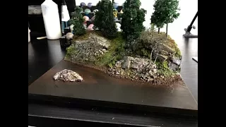 How To Paint A Realistic River Bed Diorama Build Part Trois