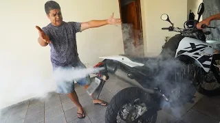 TROLEI MEU PAI FUNDINDO O MOTOR DA MINHA XT660 🤣