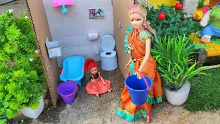 Barbie Doll All Day Routine ln lndian Village/Radha Ki Kahani Part -93/Barbie Doll Bedtime Story||