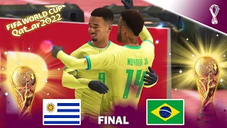 FIFA 23 Gameplay - FIFA World Cup Qatar 2022 Final | Uruguay vs Brazil