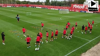 Entrainement FOOTBALL Atlético Madrid  Professor Oscar Ortega  Warm up  SAQ Speed Agility Quickness