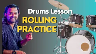 Drums Lesson Basic Rolling Practice  | How to Fast Your Hands |