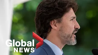 Trudeau addresses calls to intervene in Meng Wanzhou case, announces investments for students | FULL