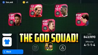 THE GOD SQUAD😱🔥 Gameplay Review Pes 2021 Mobile