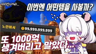 [메이플]세렌 잡으려고 충동구매 해버렸다..또 써버린1000억 이번엔 어떤템을 구매했을까??