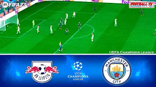 Leipzig vs Manchester City - UEFA Champions League 23/24 | FIFA 23 Full Match | PC Gameplay 4K