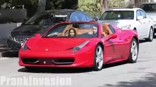 PRANK INVASION KISSING PRANK Ferrari Gold Digger/BEST