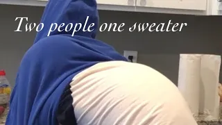 Two people one sweater