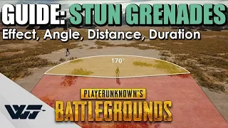 GUIDE: How do STUN GRENADES work in PUBG? (Effect, Angle, Distance, Duration)