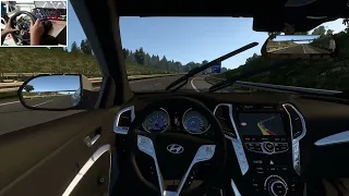 Hyundai Santa Fe 2014 - Euro Truck Simulator 2 - Car Mods - Steering Wheel Gameplay