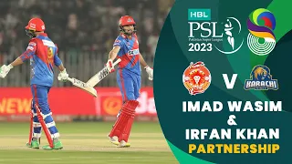 Brilliant Partnership By Imad Wasim & Irfan Khan | Islamabad vs Karachi | Match 19 | HBL PSL 8