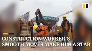 Construction worker’s smooth dance moves make him a star