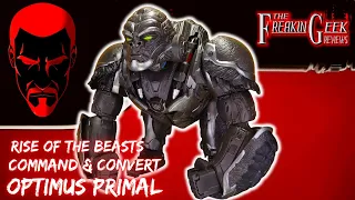 Rise of the Beasts COMMAND & CONVERT OPTIMUS PRIMAL: EmGo's Transformers Reviews N' Stuff