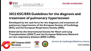 Revisión: 2022 ESC/ERS Guidelines for the diagnosis and treatment of pulmonary hypertension