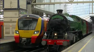 'Mayflower' steam locomotive arrives too early causing disruption (UK) - ITV News - 11th June 2019