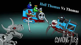 Hell Thomas Vs Thomas The Train.ExE Ft.Dinosaur  || Among us Animation Episode 1
