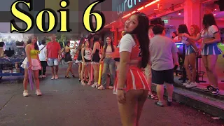 Pattaya Soi 6! Where Farangs? on Friday Night Thailand March 2024