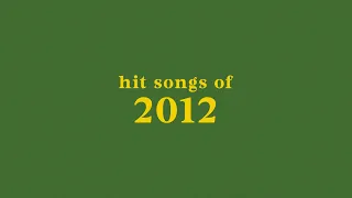 hit songs of 2012 + spotify playlist