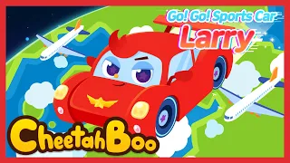 [Cheetahboo x HYBE] 🚗 Vroom Vroom❗ Sports car Larry | Nursery rhymes | Kids song | #cheetahboo