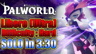 (HARD & SOLO) How to defeat Bellanoir Libero (Ultra) in 3:30 without Campfire - Palworld