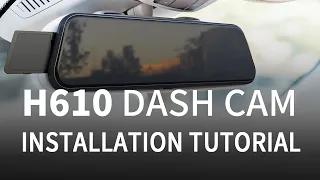 How to install your VANTOP H610/H609 Dash Cam?