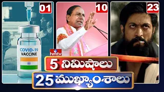 5 Minutes 25 Headlines | Morning News Highlights |17-07-2021 | hmtv Telugu News