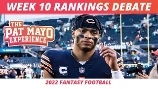 2022 Week 10 Rankings, Start, Sit, Sleepers, Debate | 2022 Fantasy Football Rankings