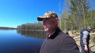 Уехали в избу/не много рыбачим/наводим порядки/посадили лук, укроп/1 серия