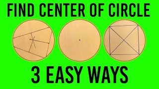 Find the Center of a Circle (3 EASY and QUICK Ways)