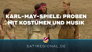 Hinter den Kulissen der Karl-May-Spiele: Proben mit Kostümen und Musik