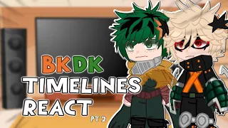 Different BkDk Timelines React 💚🧡 / ENG / 2/2 / Manga Spoilers ‼️