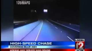 Driver was Drunk in High Speed Chase Going the Wrong Way