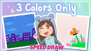 3 Colors ONLY SPEED DRAW Challenge! | Roblox | 🎨
