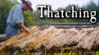 Roofing in the Wilderness - Thatch - Townsends Wilderness Homestead